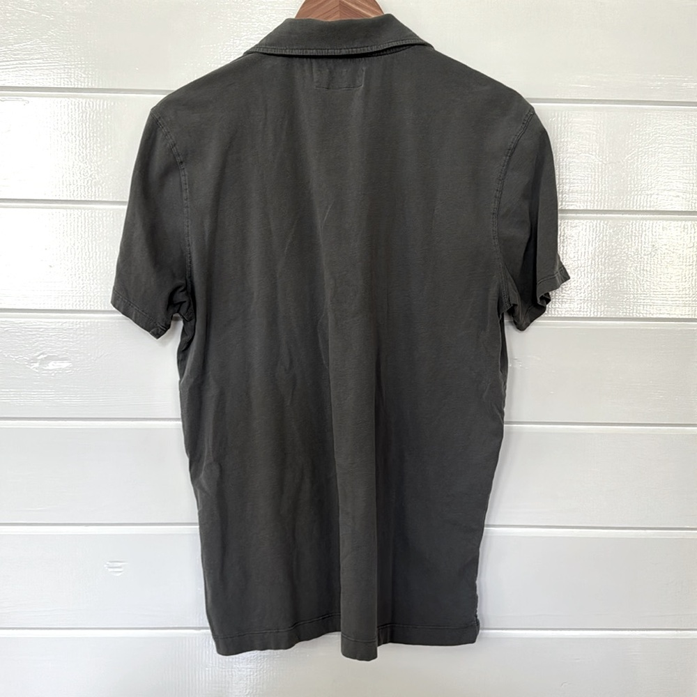 BUCK MASON SUEDED COTTON POLO, M - Picture 2 of 3